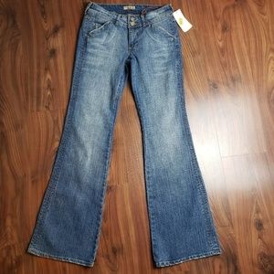 🌻NEW! See Thru Soul Darkstone/Tahoe Wide Leg Jean